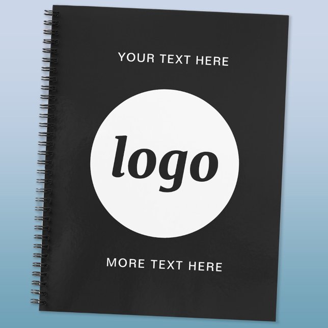 Agenda Logotipo Simples e Promoção Empresarial de Texto (Logo custom text business promotional planner)