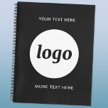 Agenda Logotipo simples e Promocional de texto Empresa<br><div class="desc">Logótipo simples e design de texto personalizado para promover a lealdade à marca e promover sua pequena empresa. Substitua o logotipo por seu próprio e altere ou exclua o texto superior e inferior na frente para personalizar. Perfeito para usar em sua empresa, para fins de promocional e para dar a...</div>