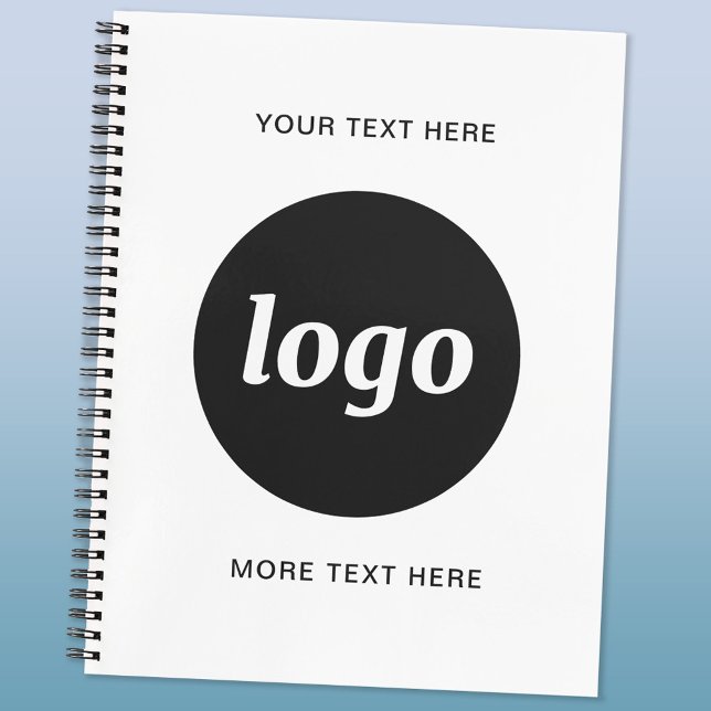 Agenda Logotipo simples e Promocional de texto Empresa (Logo custom text business promotional planner)