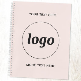 Agenda Logotipo Simples Texto Rosa Corado