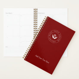 Agenda Logotipo & Texto Personalizado Minimalista Simples