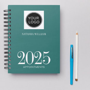 Agenda Logotipo verde moderno para empresas 2025
