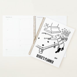 Agenda Lollipop Man está tocando Snooker Planner