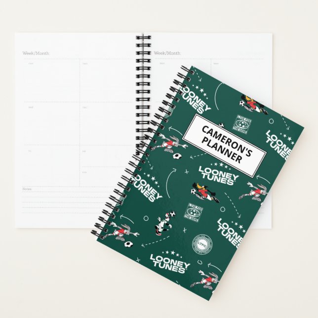 Agenda LOONEY TUNES™ Soccer Playbook Pattern (Exibição)