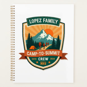 Agenda Lopez Family Acampamento-Para-Cume Equipe Vintage