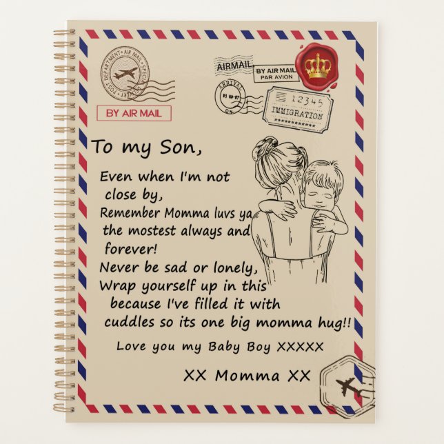 Agenda Love Son | Carta À Minha Filha Ama-Te, Menino (Frente)