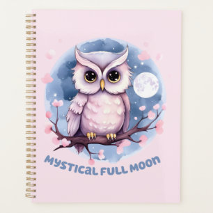 Agenda Lua cheia mística - Céu noturno púrpura Pastel - C
