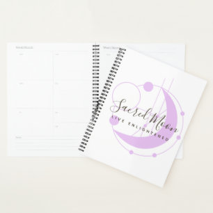 Agenda Lua Metafísica Mínima Roxa Mínima Personalizada