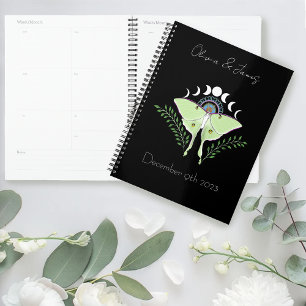 Agenda Luna Moth Moon Fases do Casamento