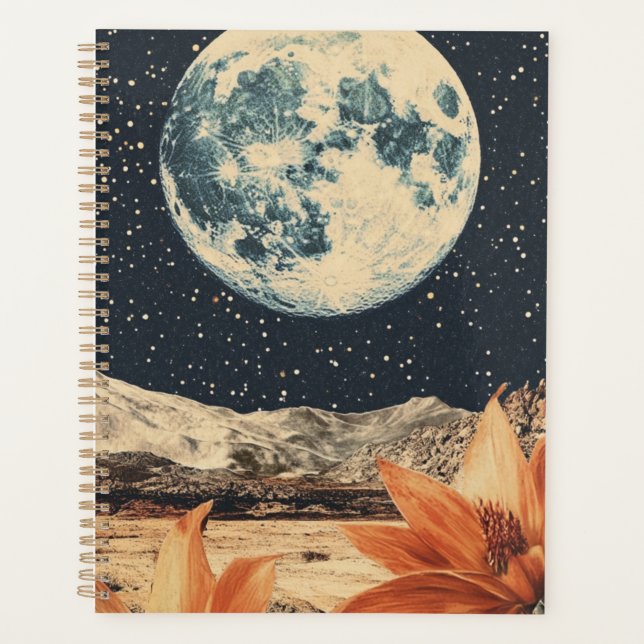 Agenda Lunar Bloom Over Sandy Peaks (Frente)