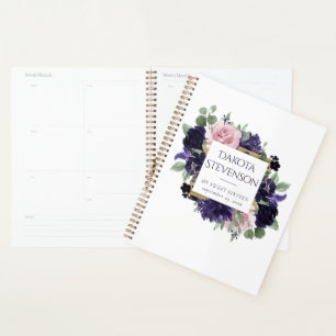Agenda Lush Blossoms Púrpura e rosa Rosa Floral Persona
