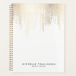 Agenda Luxe Faux Dourado Confetti - Livro de Nomeação