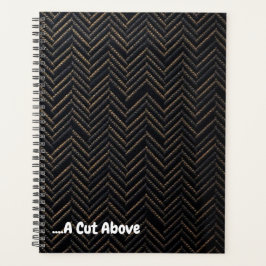 Agenda Luxury Brand Herringbone | Subtle Foil Pinstripe