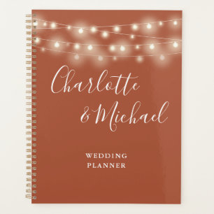 Agenda Luzes de Corda Assinatura Script Terracotta Casame