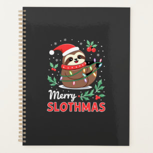 Agenda Luzes de Natal de Preguiça Engraçadas Feliz Natal