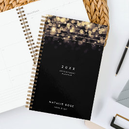 Agenda Luzes do ouro personalizadas