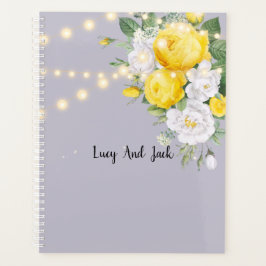 Agenda Luzes russas Amarelo Floral