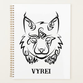 Agenda Lynx Tribal Preto e Branco