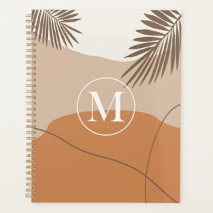 Agenda M - Monograma inicial - Letra M Design abstrato