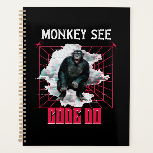 Agenda Macaco Consulte Código Do Funny Web Developer (Frente)