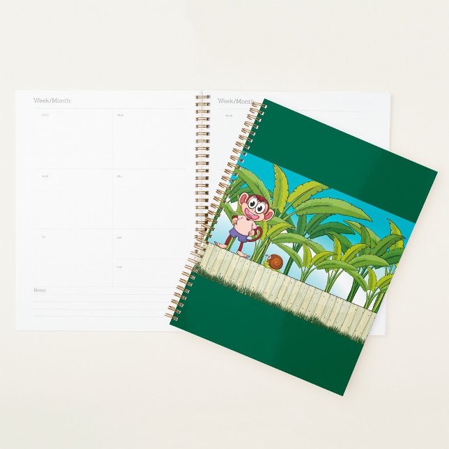Agenda Macaco e Caracol em Cena de Selva Tropical (Criador carregado)