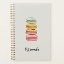 Macarões franceses Monograma pintado à mão