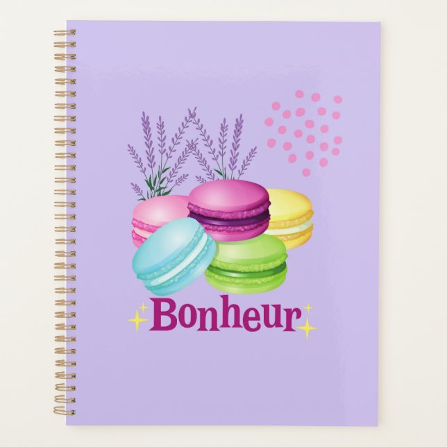Agenda Macarons Felicidade Bonheur (Frente)