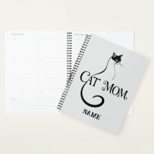 Agenda Mãe de Gato, Tipografia Minimalista de Gato Preto