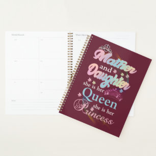 Agenda Mãe e filha, ela é sua rainha.