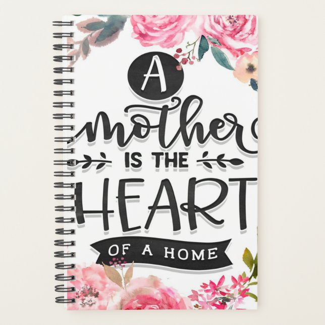 Agenda Mãe é o coração de um Presente em casa, Presente d (Frente)