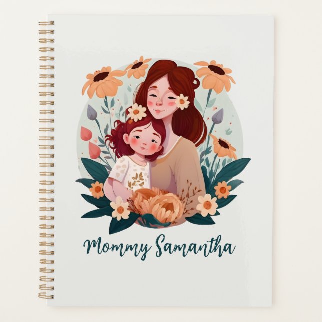 Agenda Mãe Floral e Filha (Frente)