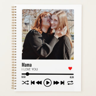 Agenda Mãe Personalizada Que Te Amo Dia de as mães