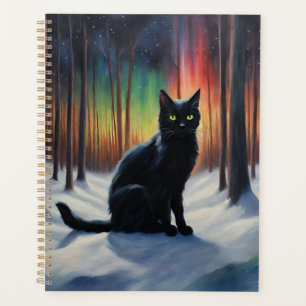 Agenda Magia Lua: Um Gato Negro na Floresta Neve