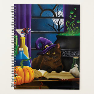 Agenda Mágica Roxo de Bruxas do Halloween