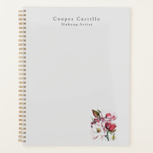 Agenda Magnolias modernas e simples profissionais minimal