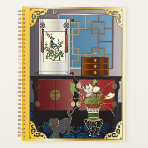 Agenda Mah Jongg Red Cabinet Planer