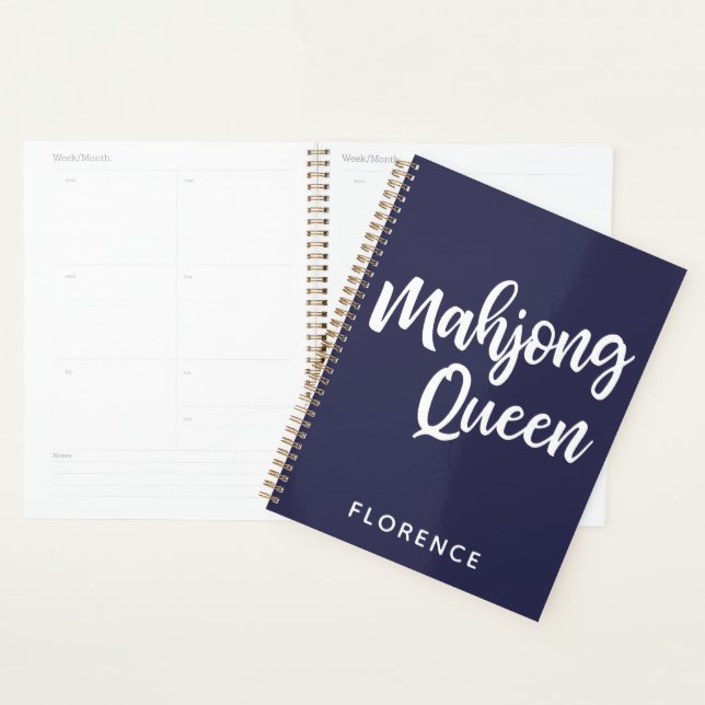 Agenda Mahjong Queen Personalizado (Exibição)