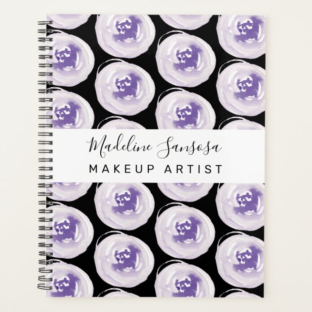 Agenda Makeup Artist Mover Aquycolor Poppies Purple Black (Frente)
