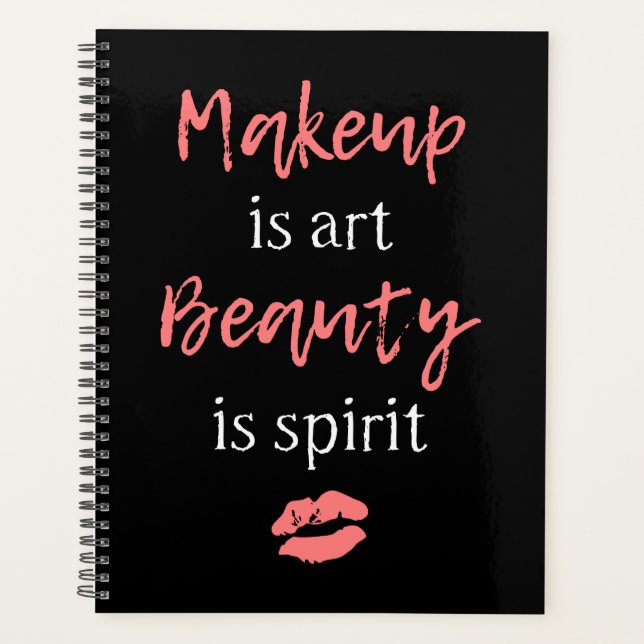 Agenda Makeup é arte A beleza é espírito (Frente)