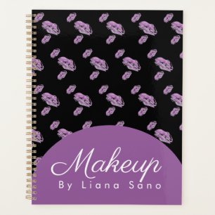 Agenda Makeup Stamped Lábios Artist Appoint Planner
