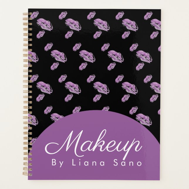 Agenda Makeup Stamped Lábios Artist Appoint Planner (Frente)