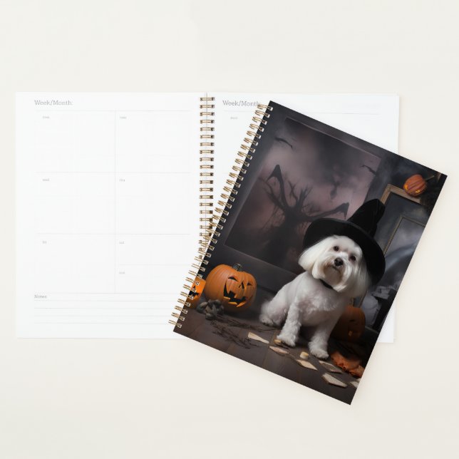 Agenda Maltês Pumpkins Halloween Scary (Exibição)