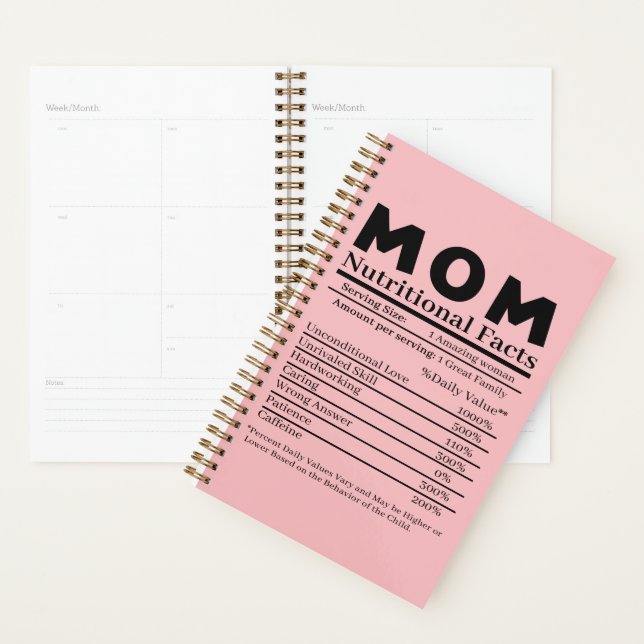 Agenda Mamãe Fatos Nutricionais (Exibição)