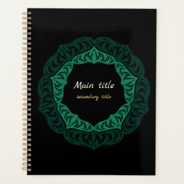 Agenda Mandala de Flor Verde