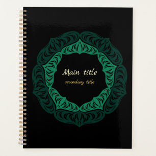 Agenda Mandala de Flor Verde