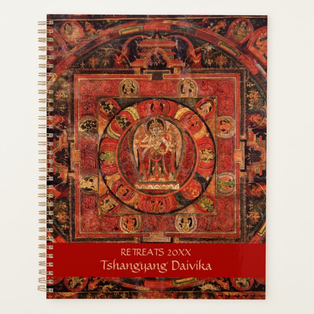 Agenda Mandala do Budismo Tibetano de Amogapasha Personal (Frente)