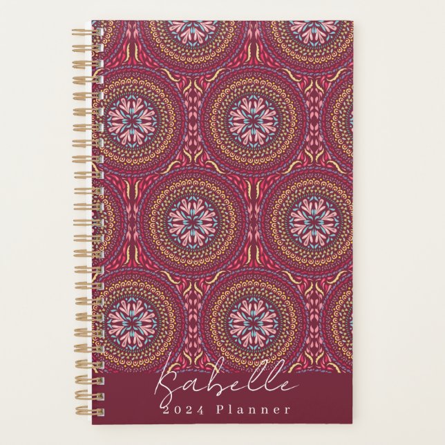 Agenda Mandala Magenta (Frente)