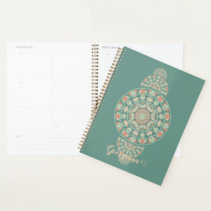 Agenda Mandala Ortográfica Personalizada de Sage & Sand