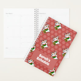 Agenda Maneki Neko Pattern japonês