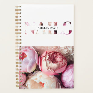 Agenda Manicurista Cor-de-rosa branco-branco-palha-prego
